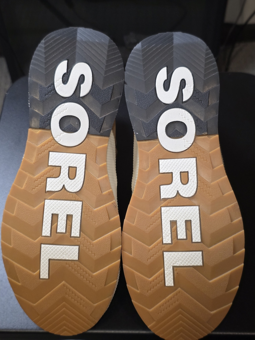 Sorel Women's Black and Gum Rubber Sole Boots